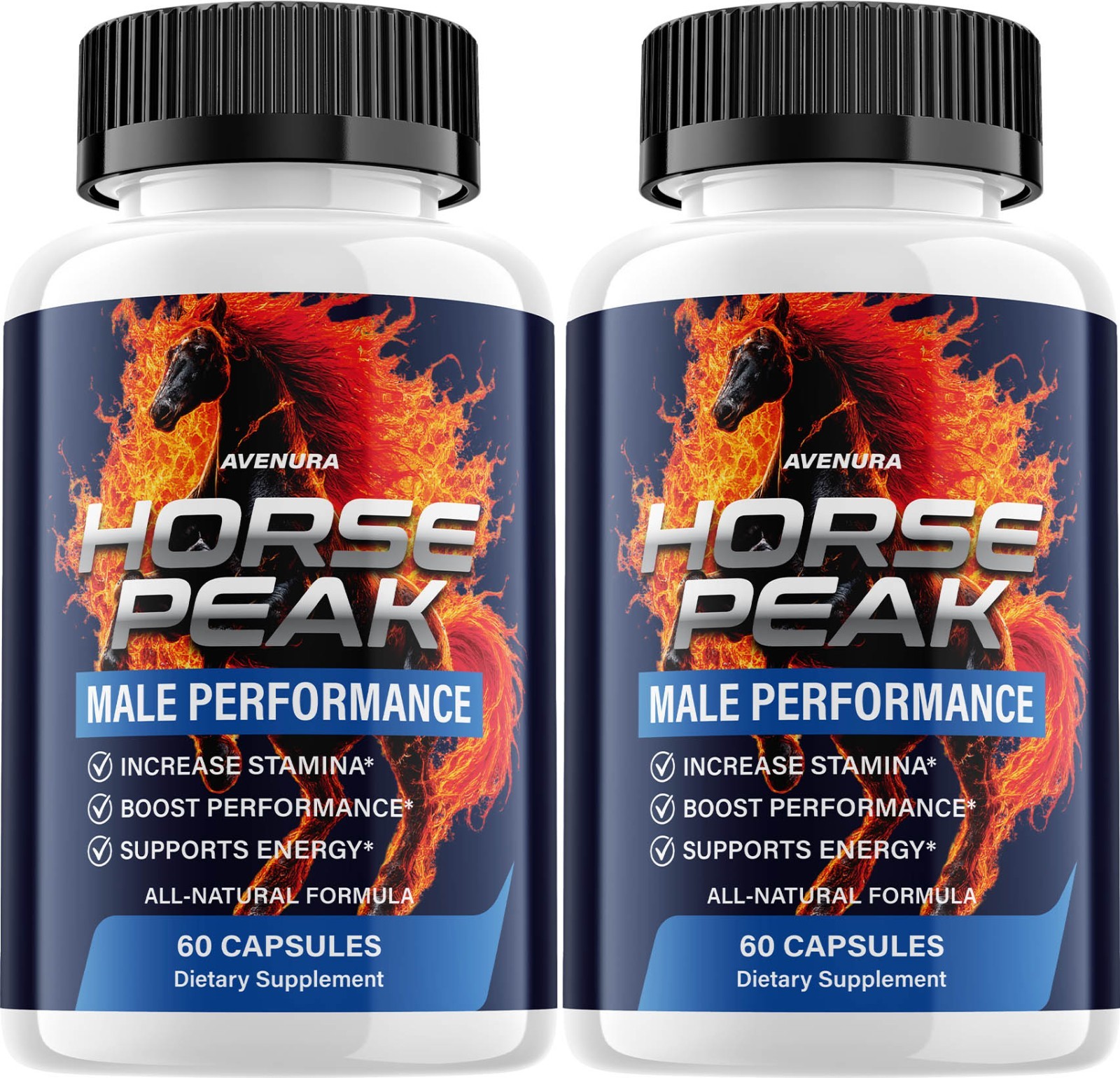 (2 Pack) Horse Peak for Men Capsules – HorsePeak Advanced Formula Natural Blend