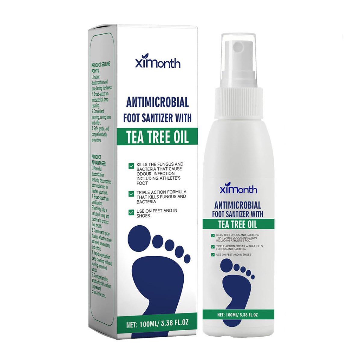 Foot spray with tea tree serum, tea tree serum foot spray, feet keeps & shoes fr