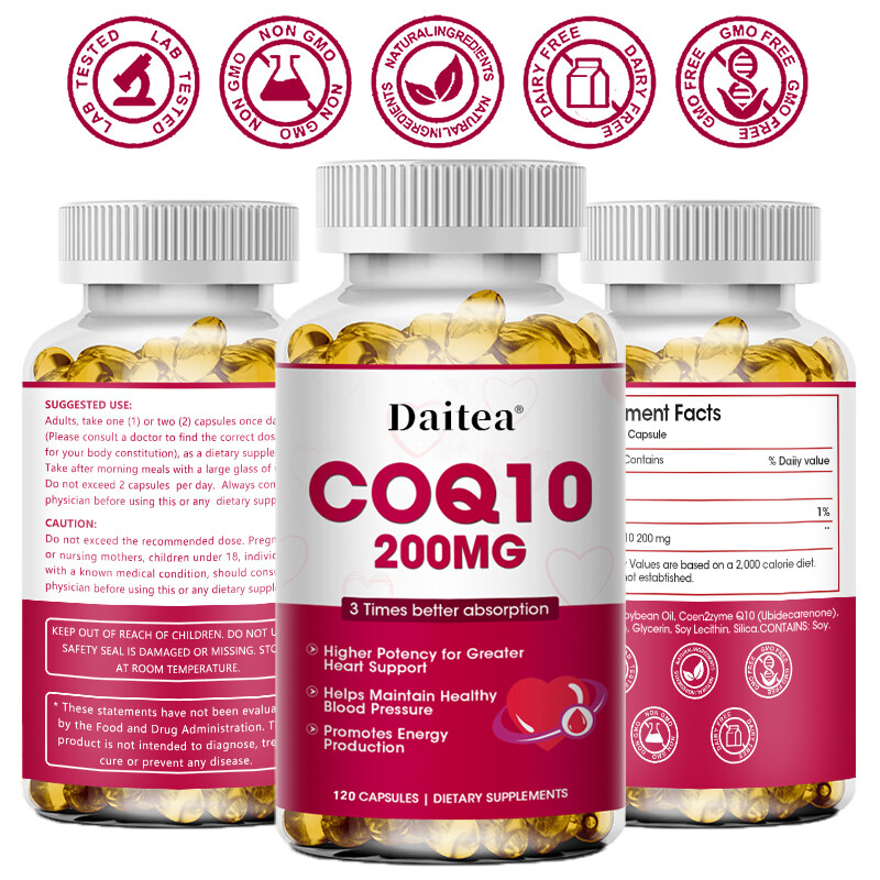 Coq10 Co Q-10 200 mg – 30 to 120 Rapid Release Softgels