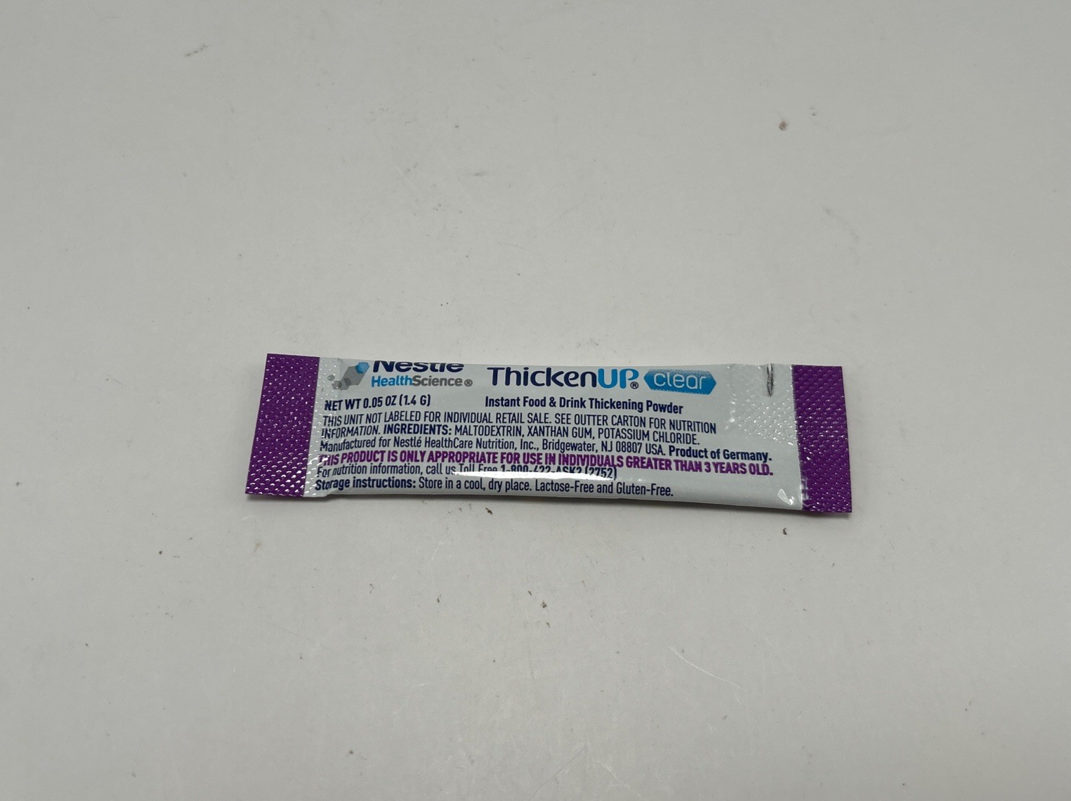 Nestle ThickenUp Clear Instant Thickening Powder, 48 Stick BB: 07/2026