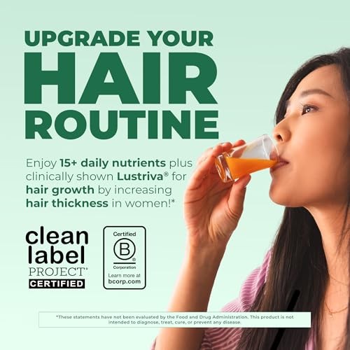 MARYRUTH’S Liquid Multivitamin + Hair Growth | Biotin 10000mcg | Lustriva Hair