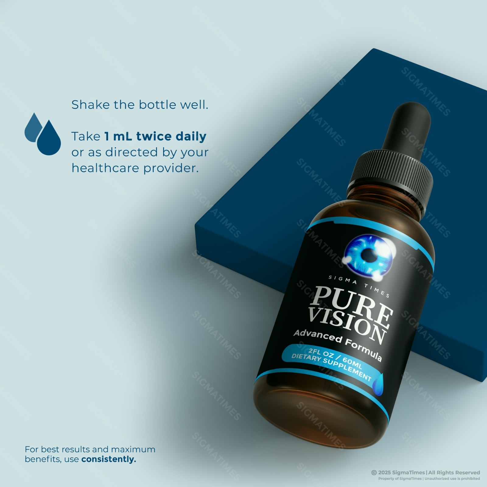 Pure Vision Drops – Oral Drops for Eye Health & Vision Support – 2 Pack