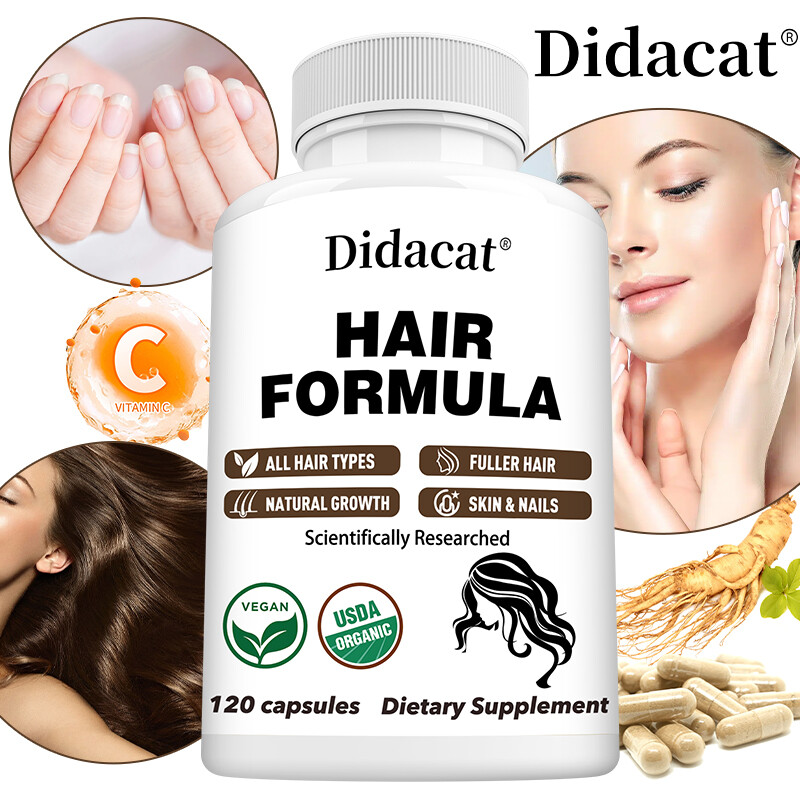 Hair Formula for Hair, Skin, & Nails Health – Biotin, Saw Palmetto, DHT Blocker