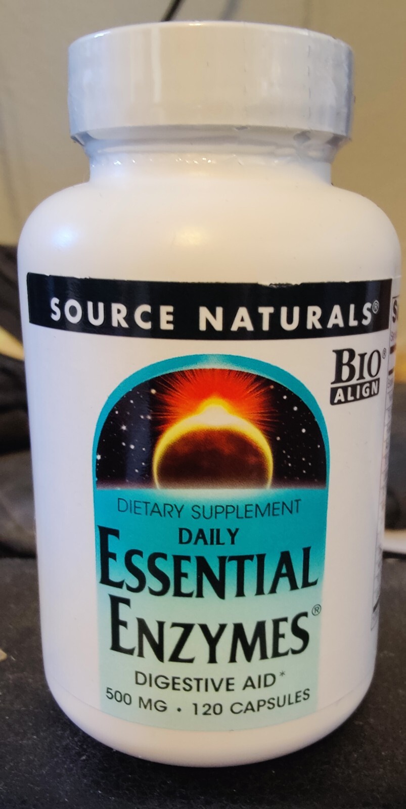 Source Naturals Daily Essential Enzymes 500mg Digestive Aid 120 Veg Caps