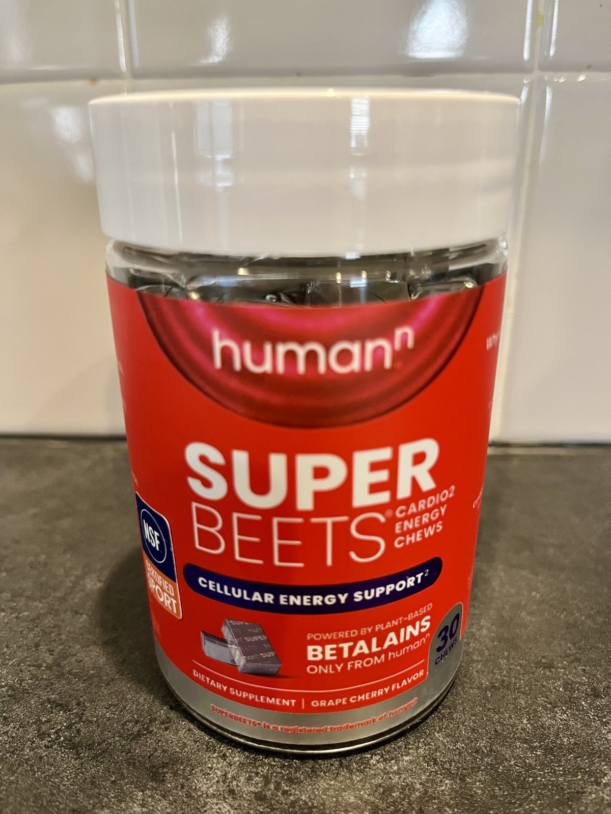 NEW & SEALED! – Humann Super Beets Cardio Energy Chews – 30 Ct – Best by 09/2026