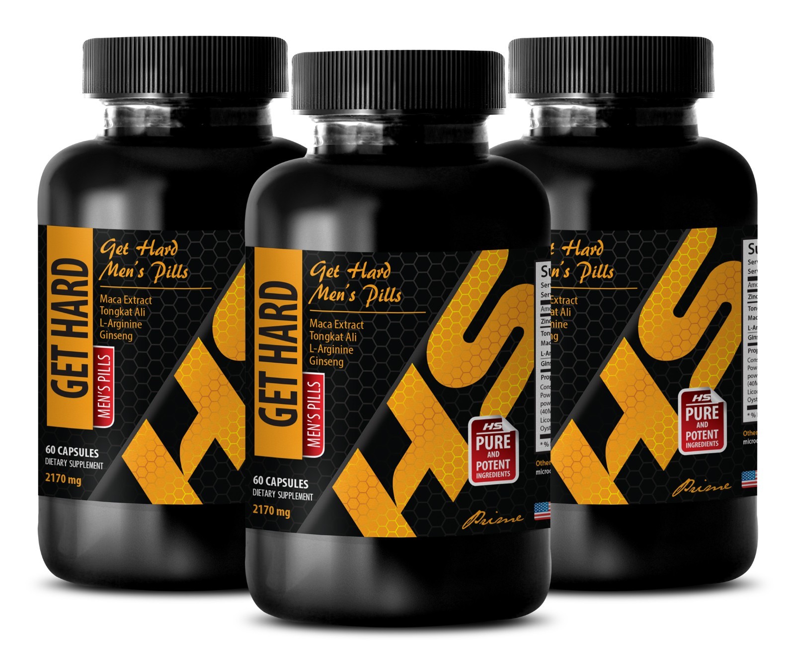 Herbal Energy Blend – GET HARD FOR MEN – Oat Straw with Tribulus Extract 3Bot