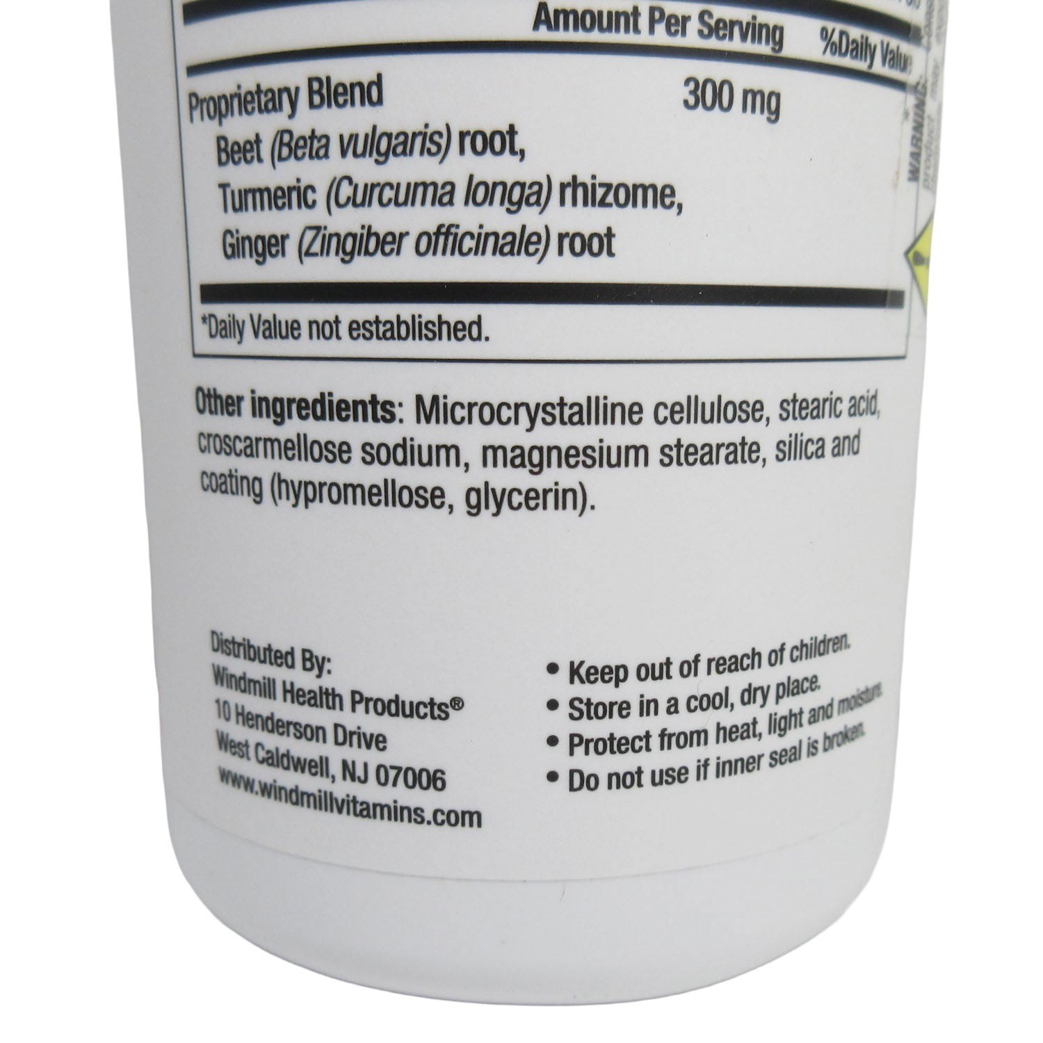 Nutrition Works Beets with Turmeric & Ginger 300mg Circulation Superfood 90 Tabs