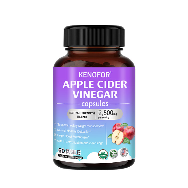 Apple Cider Vinegar Capsules, Extra Strength Blend, 2500 Mg Per Serving