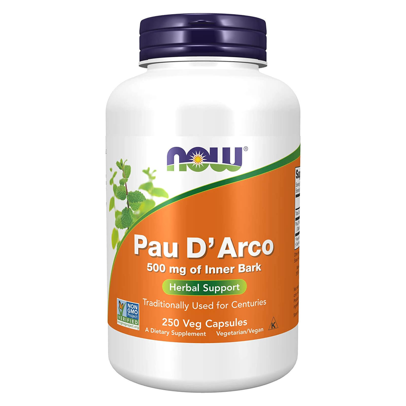 NOW FOODS Pau D’ Arco 500 mg – 250 Veg Capsules