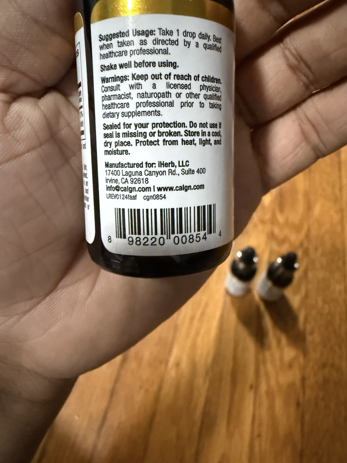 California Gold Nutrition Folinic Acid Liquid Alcohol-Free 400mcg 1 fl oz 5 Pack