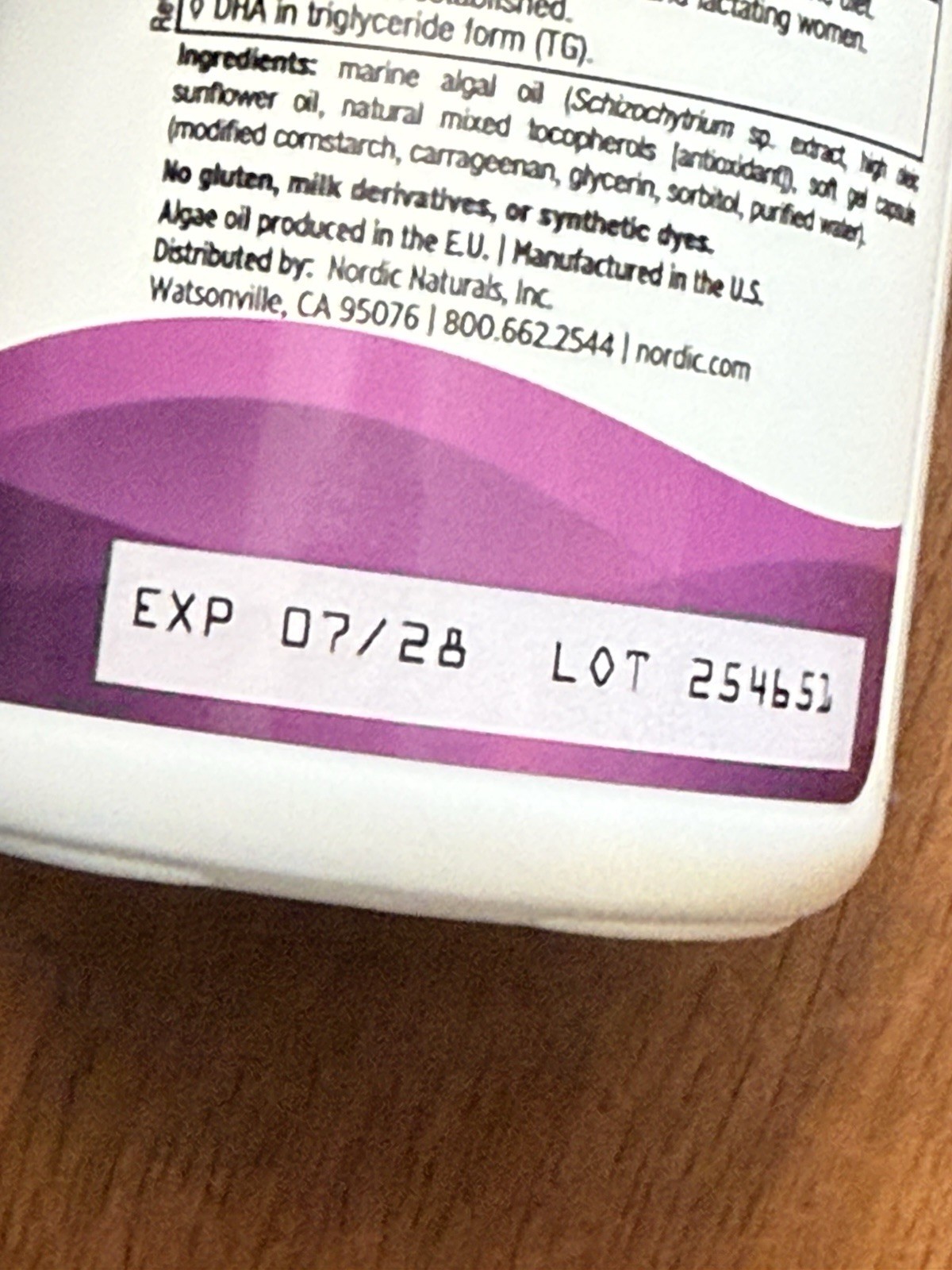 Nordic Naturals Plant Based Vegan Prenatal 500 mg DHA