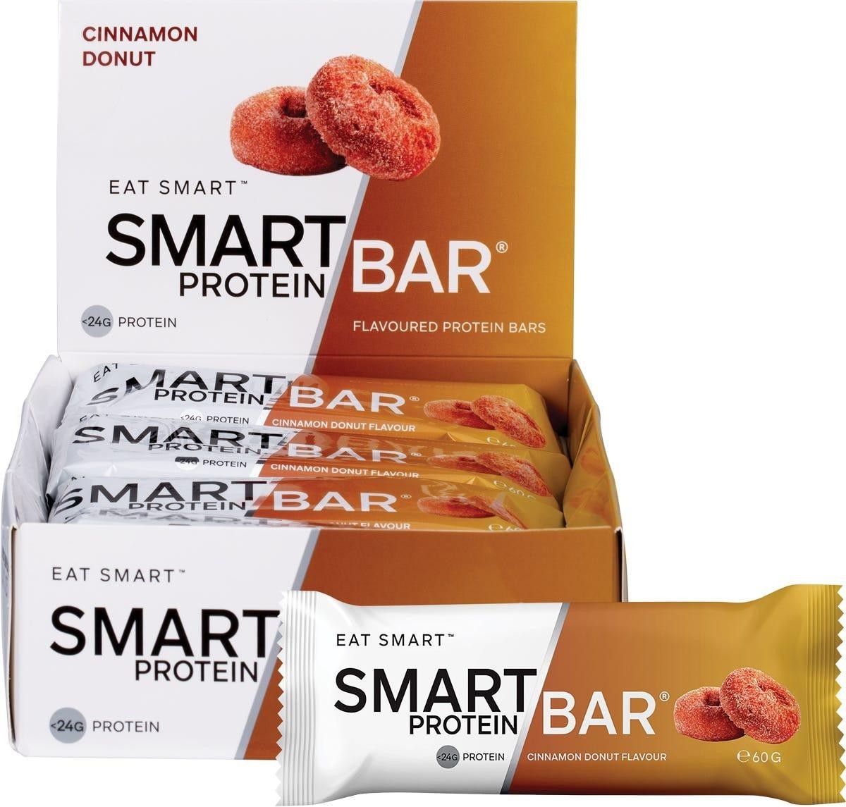 New Smart Protein Bar Cinnamon Donut 60g x 12 Bars by Smart Diet Solutions