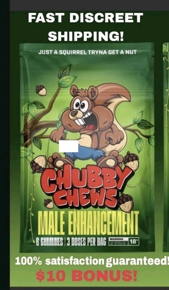3 Gummies Serving+ $10 Bonus! Male enhancement Chubby Chews Stamina Performance