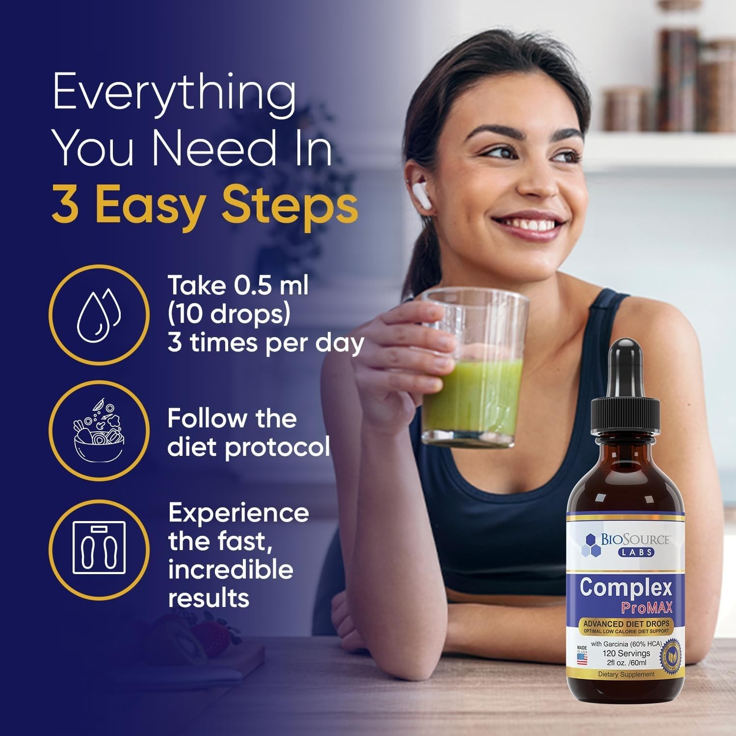 Complex ProMAX Premium Diet Drops (1 x 2 oz Bottle) 2 Fl Oz (Pack of 1)