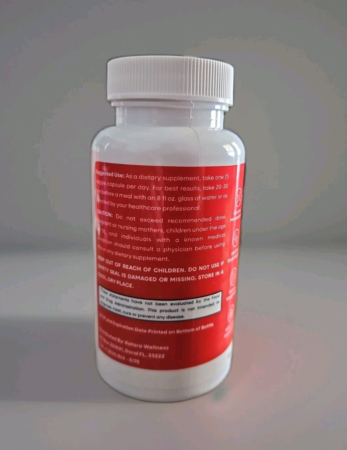 Katara Wellness Glyco Optimizer Blood Health Support Supplement 30 Caps 8/27