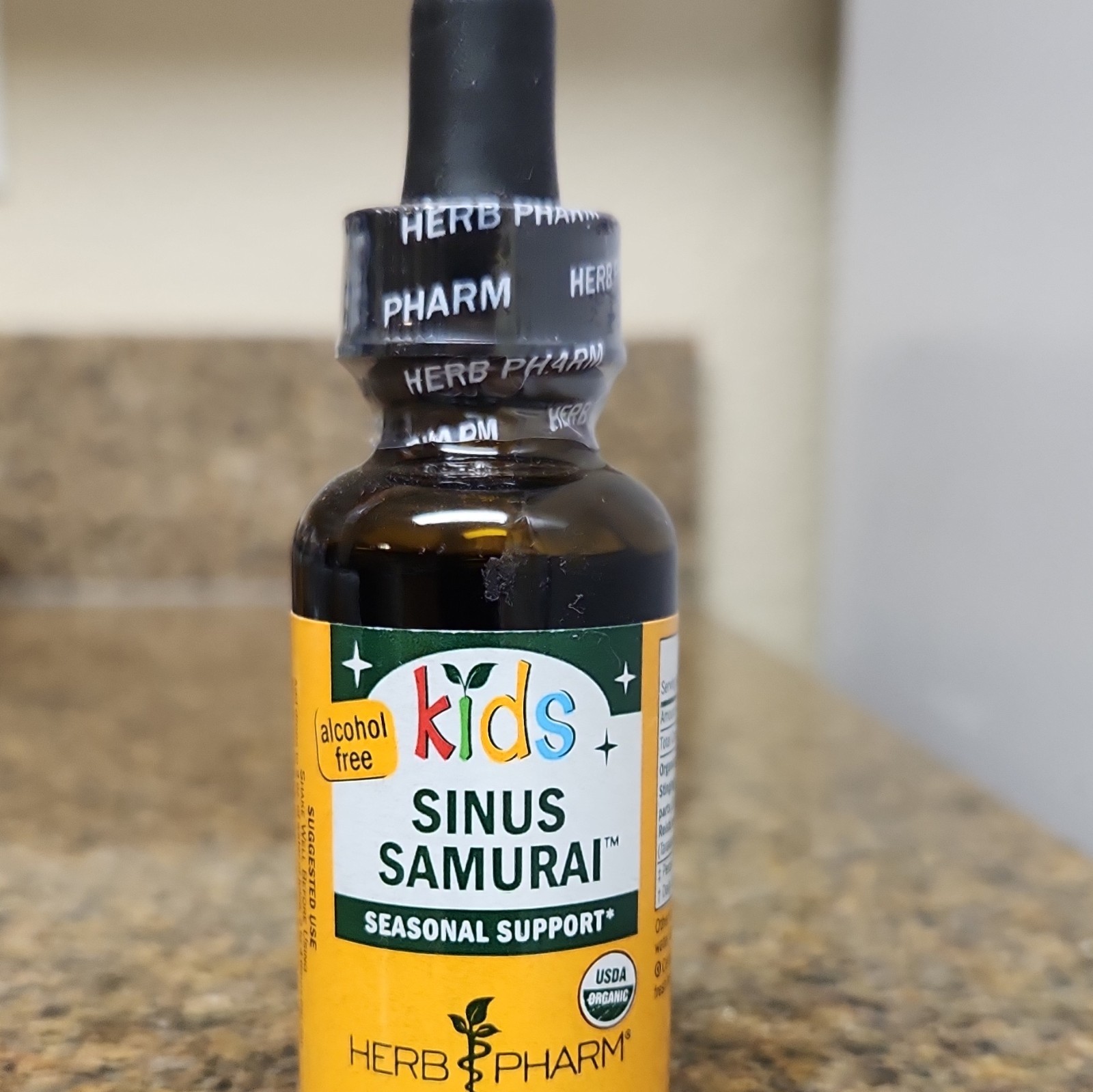 Herb Pharm Kids Sinus Samurai Seasonal Support Drops Alcohol-Free 2 fl oz