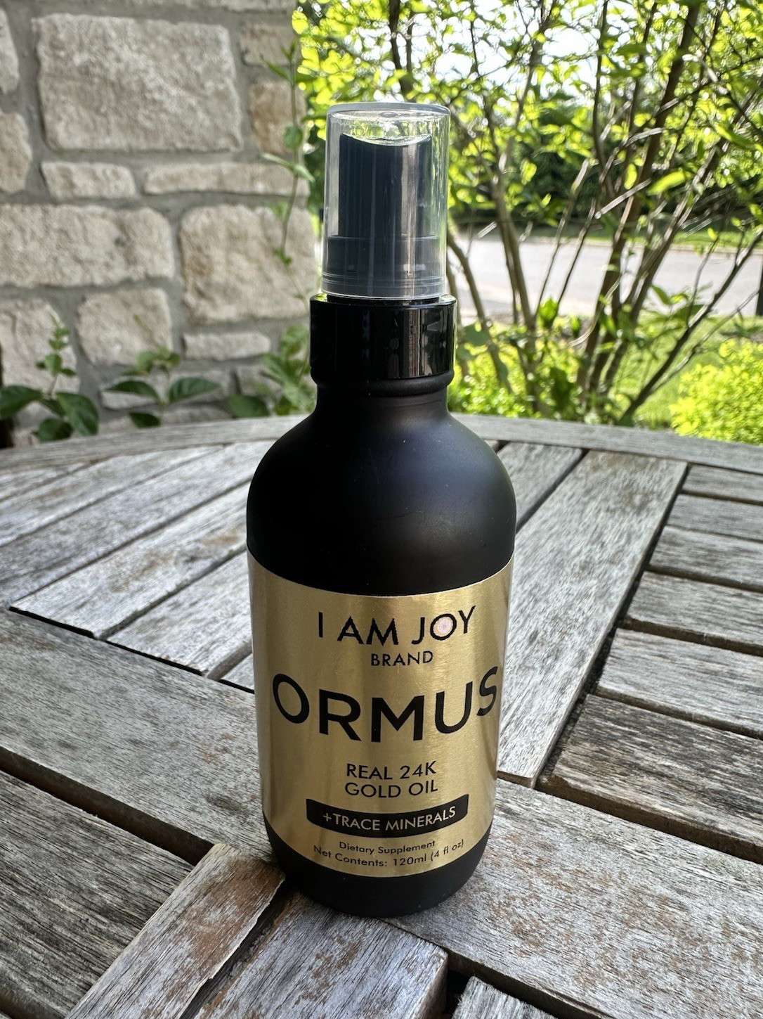 I AM JOY Gold Oil Trace Minerals Dietary Supplement Vegan Non-GMO 120ml