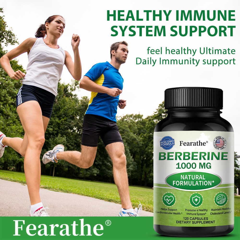 Berberine HCL Extract 1000mg, Healthy Cholesterol, Blood Sugar Suppot