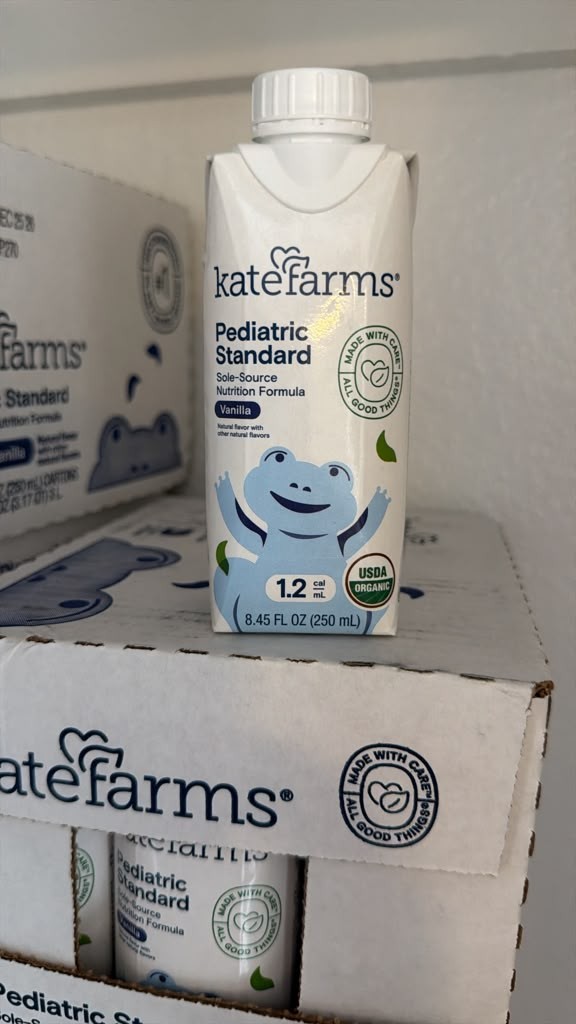 12 Pcs Kate Farms Pediatric Standard 1.2 Vanilla Formula 8.45 oz Cartons Case