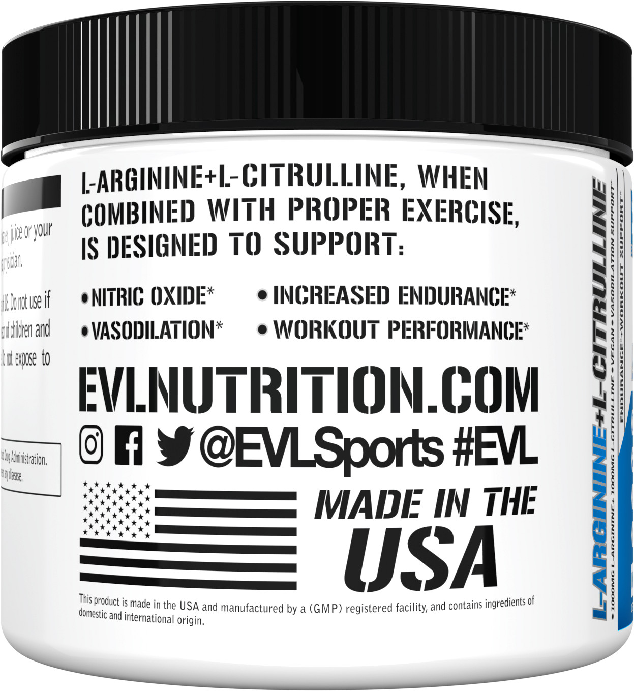 Evlution Nutrition L-Arginine + L-Citrulline – Blood Flow Support – 75 Servings