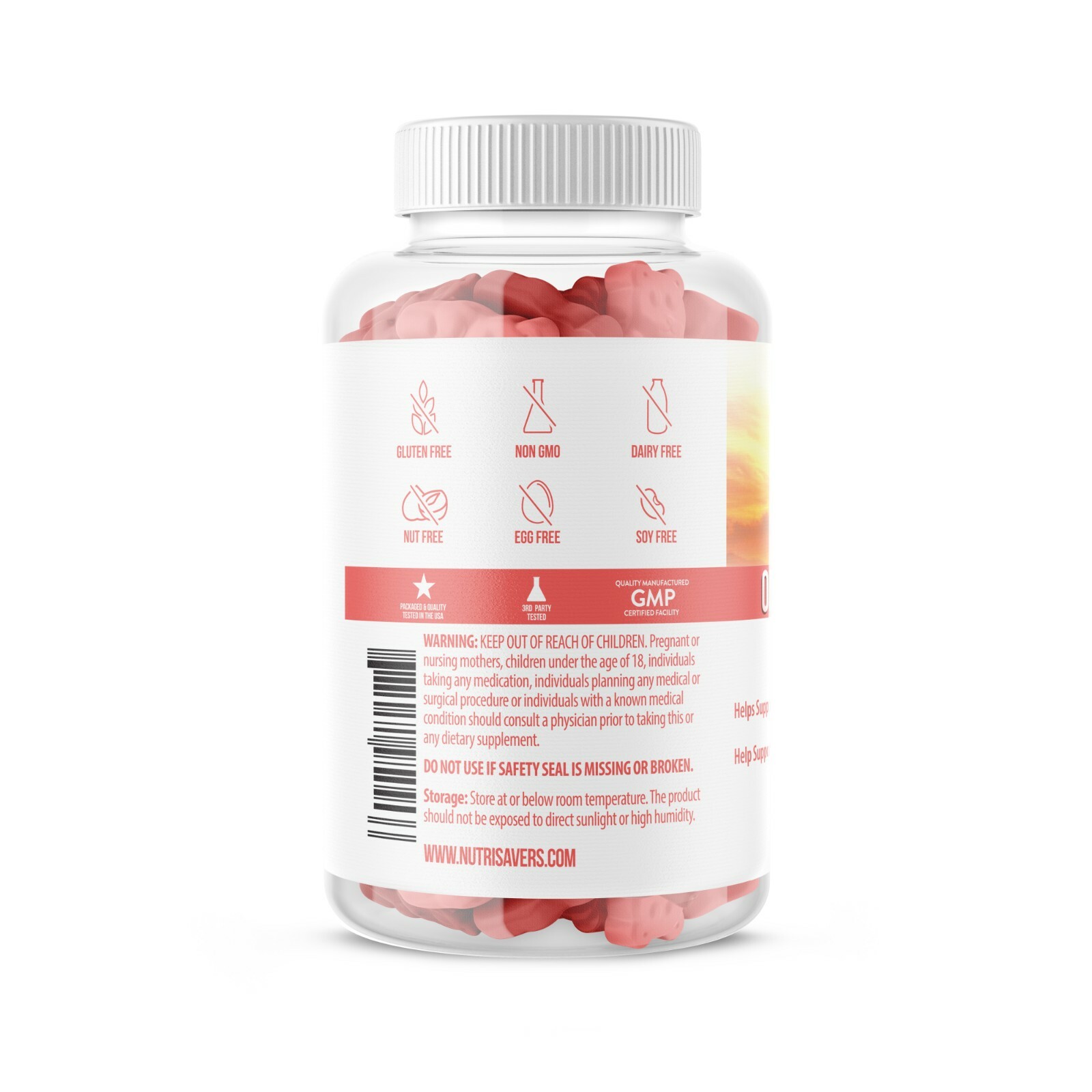 Nutrisavers Omega – 3 Fish Oil Gummies for Heart Support Supplement – 60 Gummies