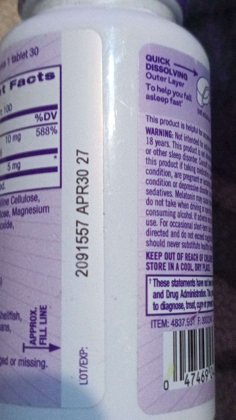 4-PK Variety Natrol Melatonin, Webber Naturals CoQ10, Hylands Leg Cramps Tablets