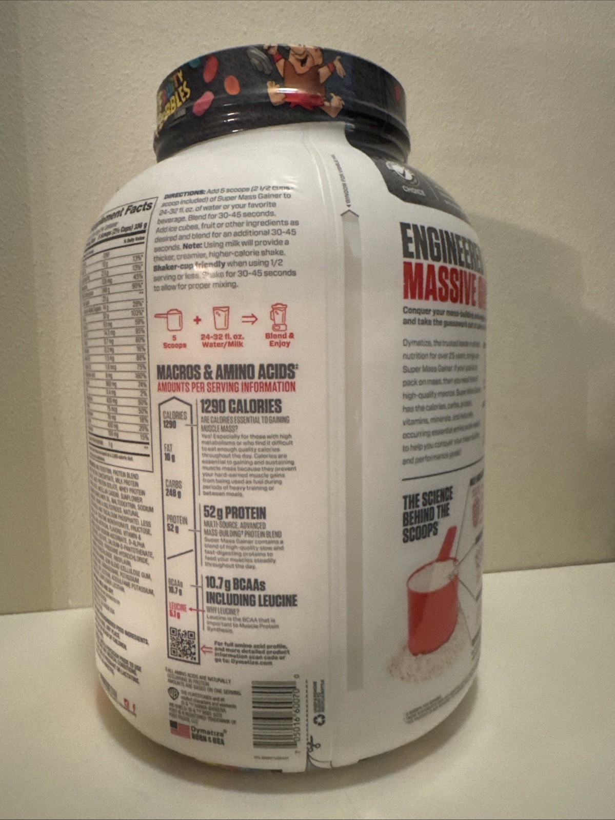 Super Mass Gainer Fruity Pebbles Flavor 6 Pounds 8 Servings Protein Powder L@@K!