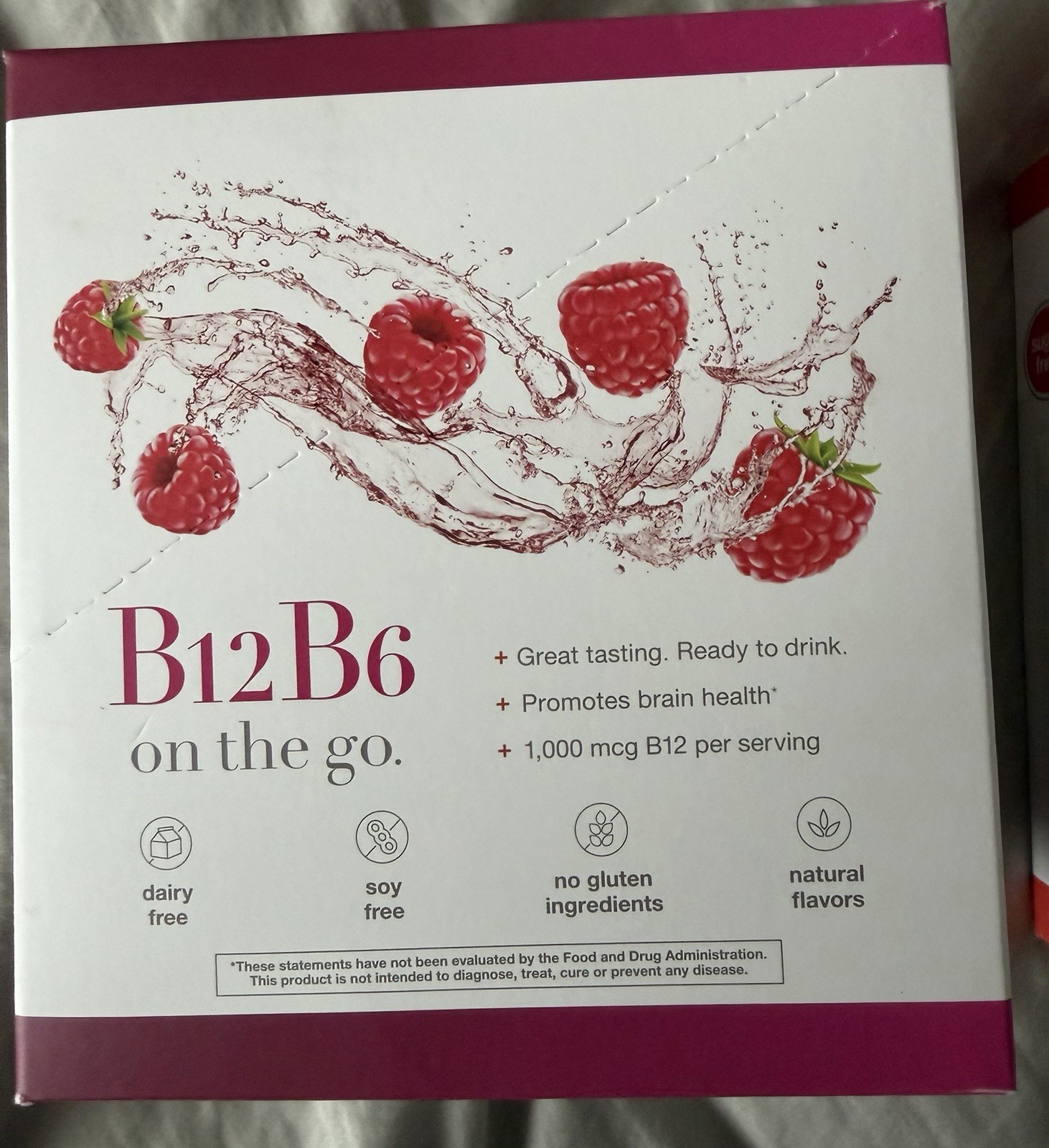 Youtheory B12 & B6 Liquid Supplement Drink 1,000mcg Berry GF DF SF Exp 11/2027