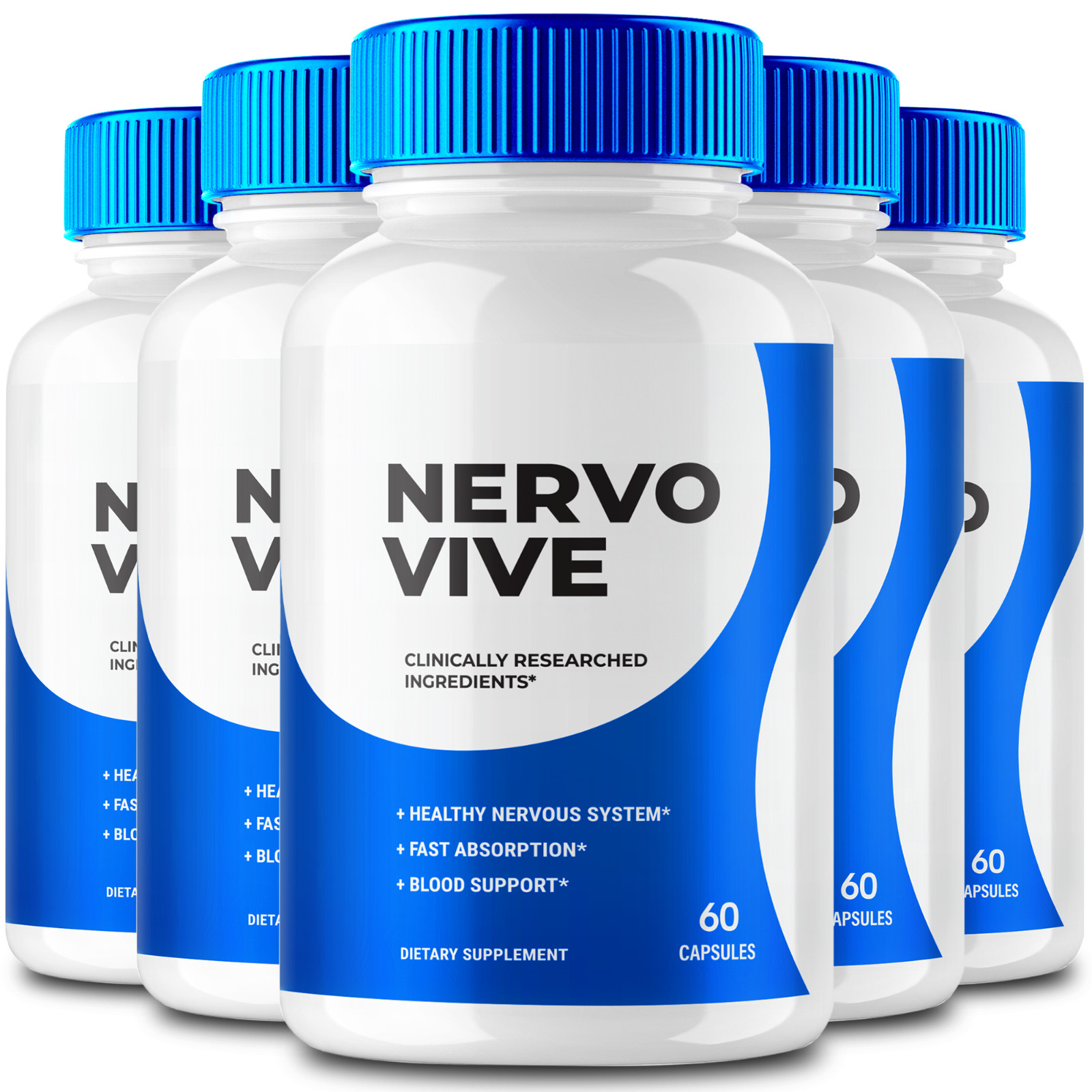(5 Pack) Nervovive Nerve Relief Pills to Support Mobility & Reduce Nerve Aches