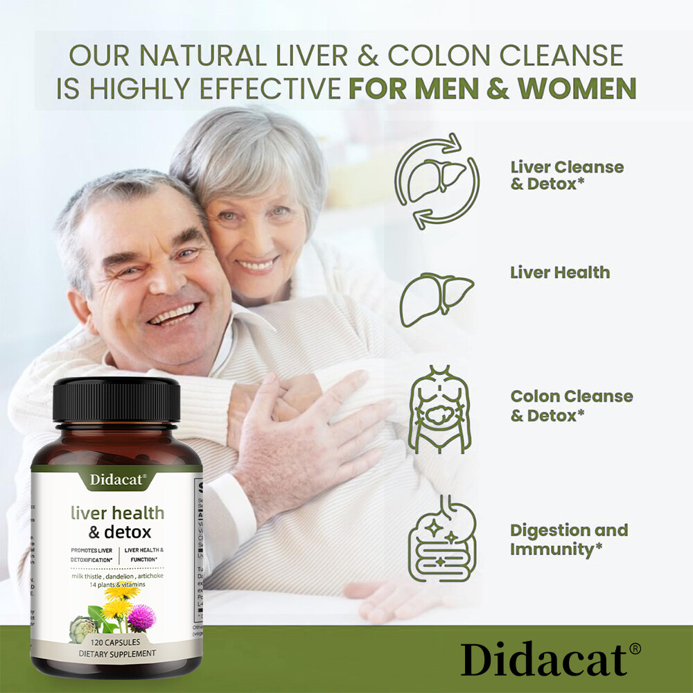 Liver Health Support Cleanse Detox & Repair Milk Thistle Digestive Function