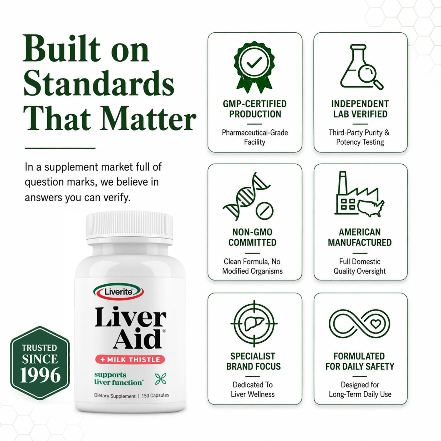 Liver Aid with Milk Thistle 150 150 Count (Pack of 1), Brown