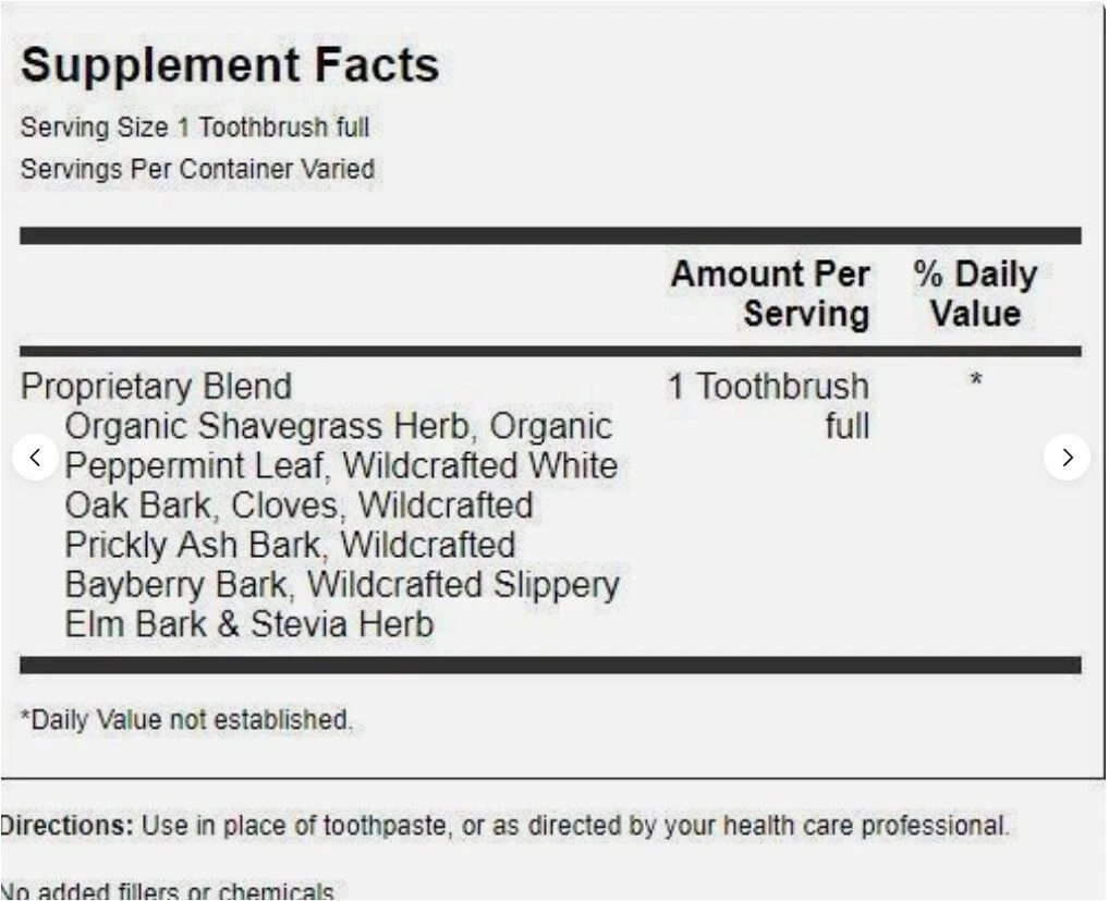 Dr. Christopher’s Herbal Tooth & Gum Powder 2 oz. 7/2030