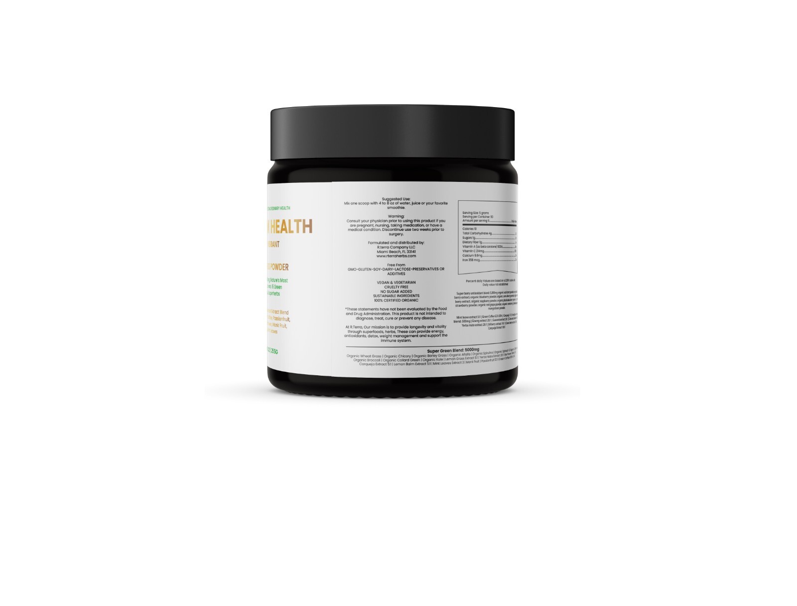 Organic Super food Greens 12 Greens Super foods + Super Herbs – Detox