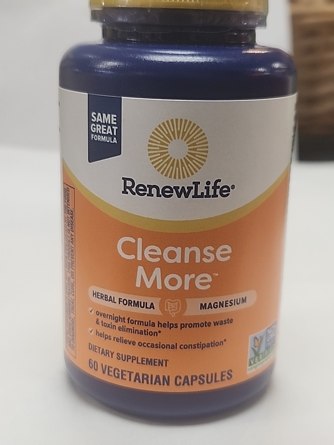 ReNew Life Cleanse More Overnight Constipation Relief – 60 Capsules