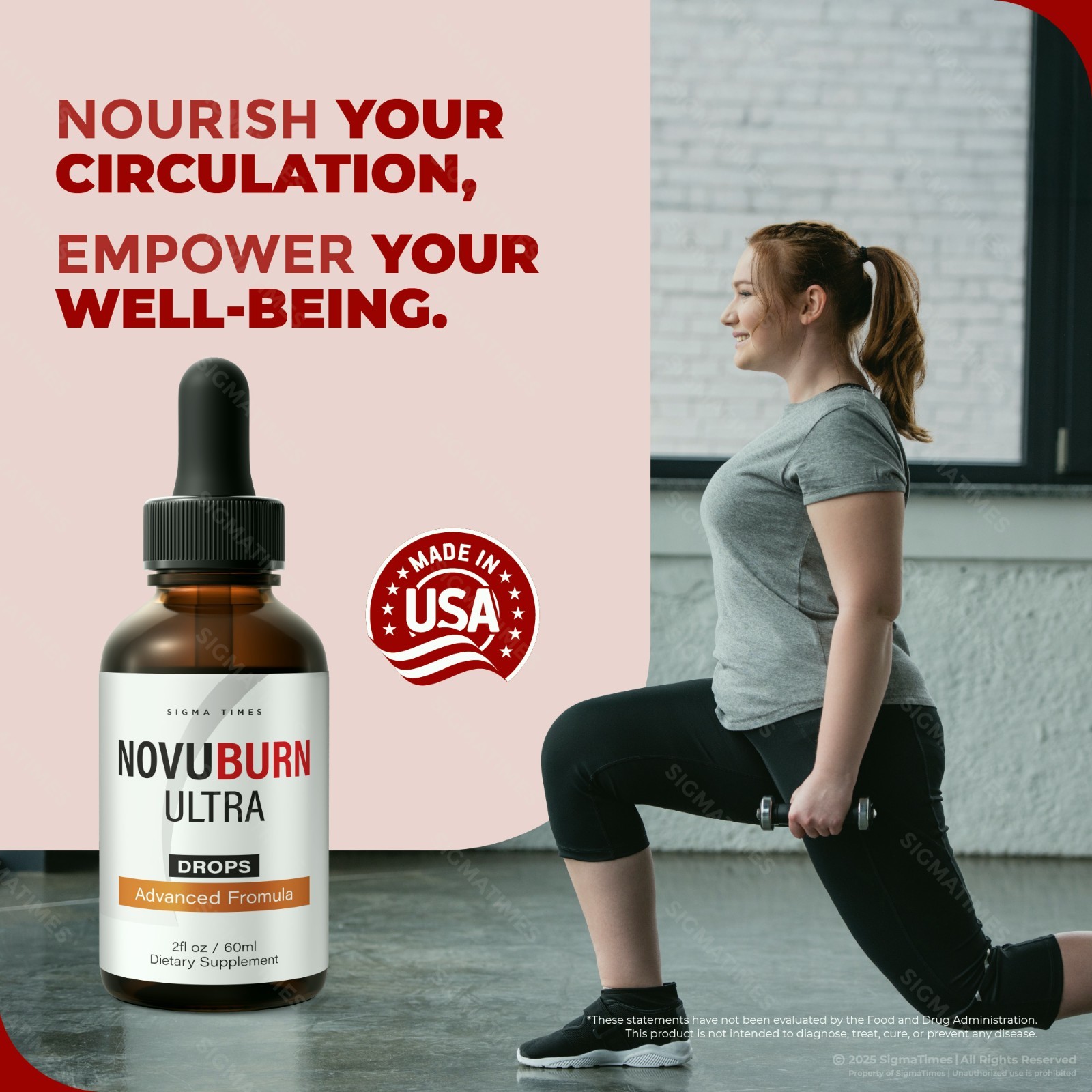 NovuBurn Ultra Drops, Advanced Liquid Supplement, Fat Burning Formula (30 serv)