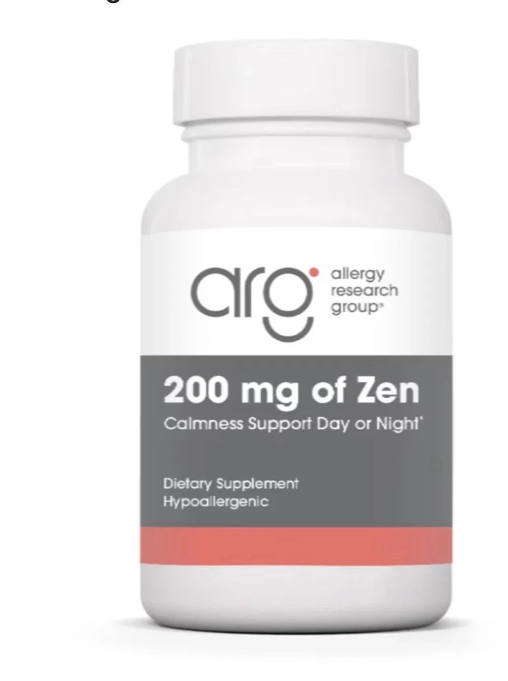 Zen 200mg by Allergy Research Group 120 Capsules Stress & Relaxation Support