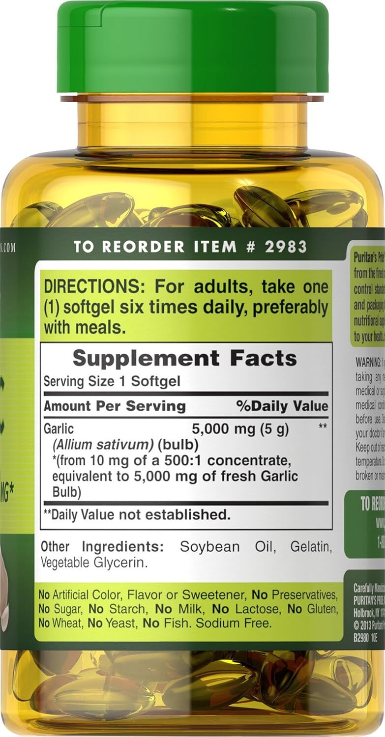 5000 MG USA Most Powerful Antibiotic Heal All Infection Herbal Pills Pure Garlic