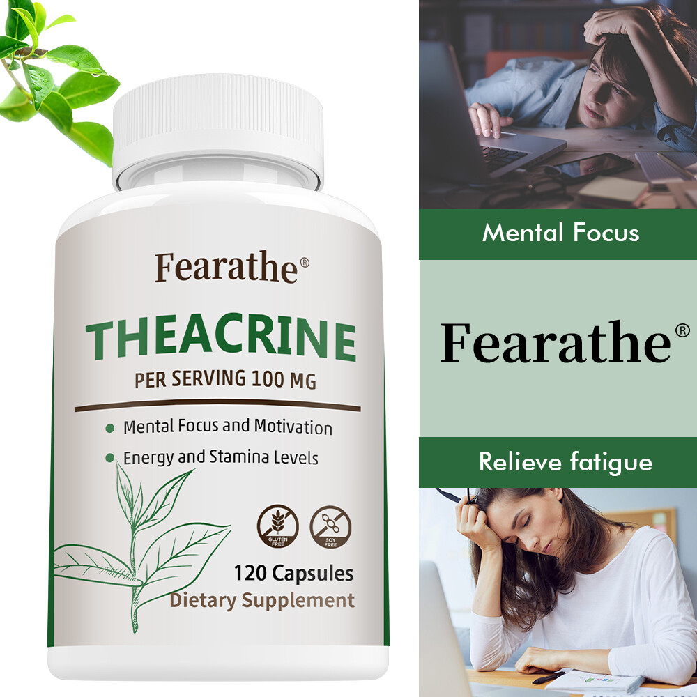 Theacrine (TeaCrine) Capsules Caffeine Replacement 100 mg Capsules
