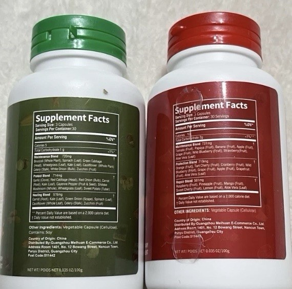 New Himiyer 2PK Fruits+Veggies Whole Foods Supplements 90 capsules exp 12/27