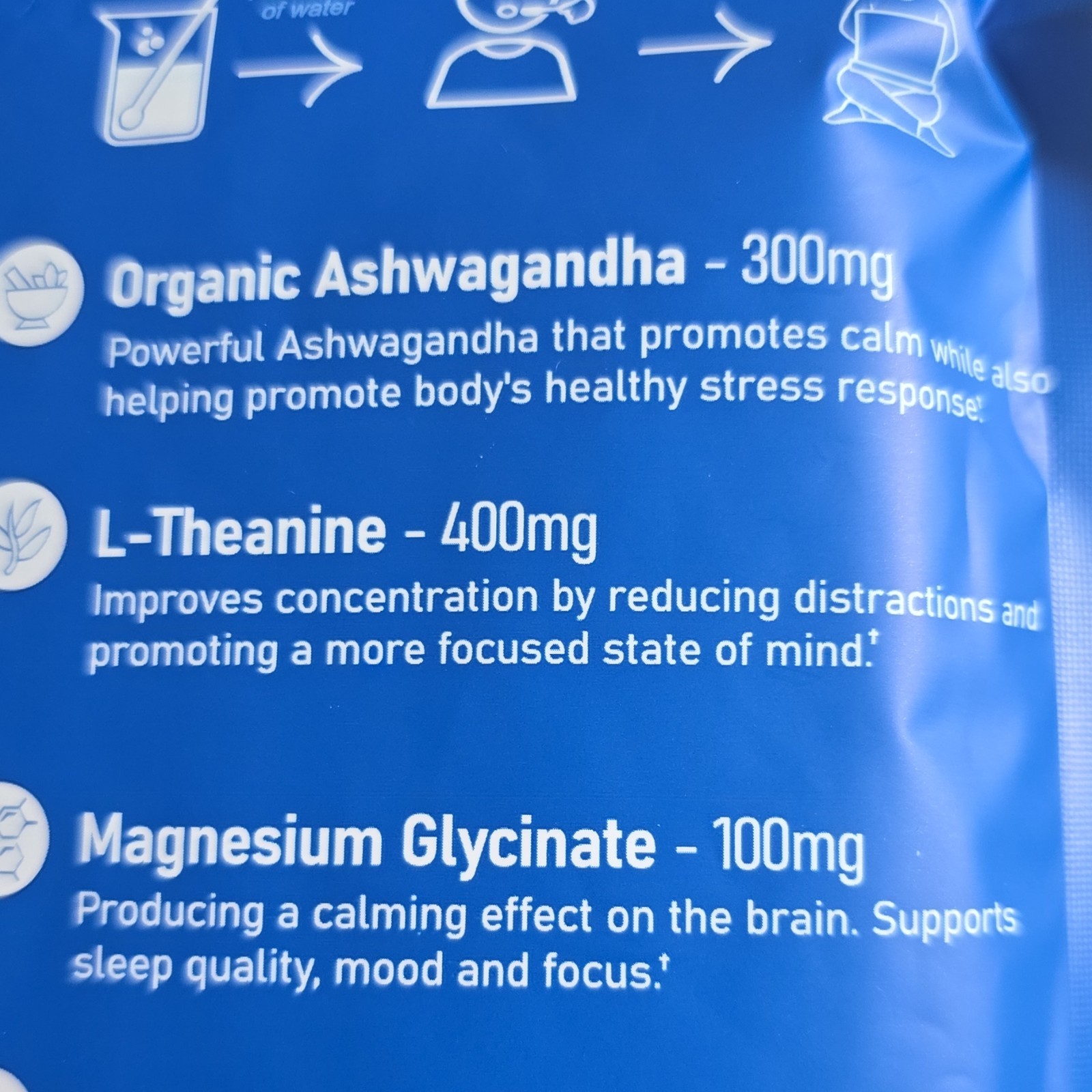 SUPRACALM Adaptogenic Drink Mix Raspberry Lemonade 20 Packs D3 L-Theanine