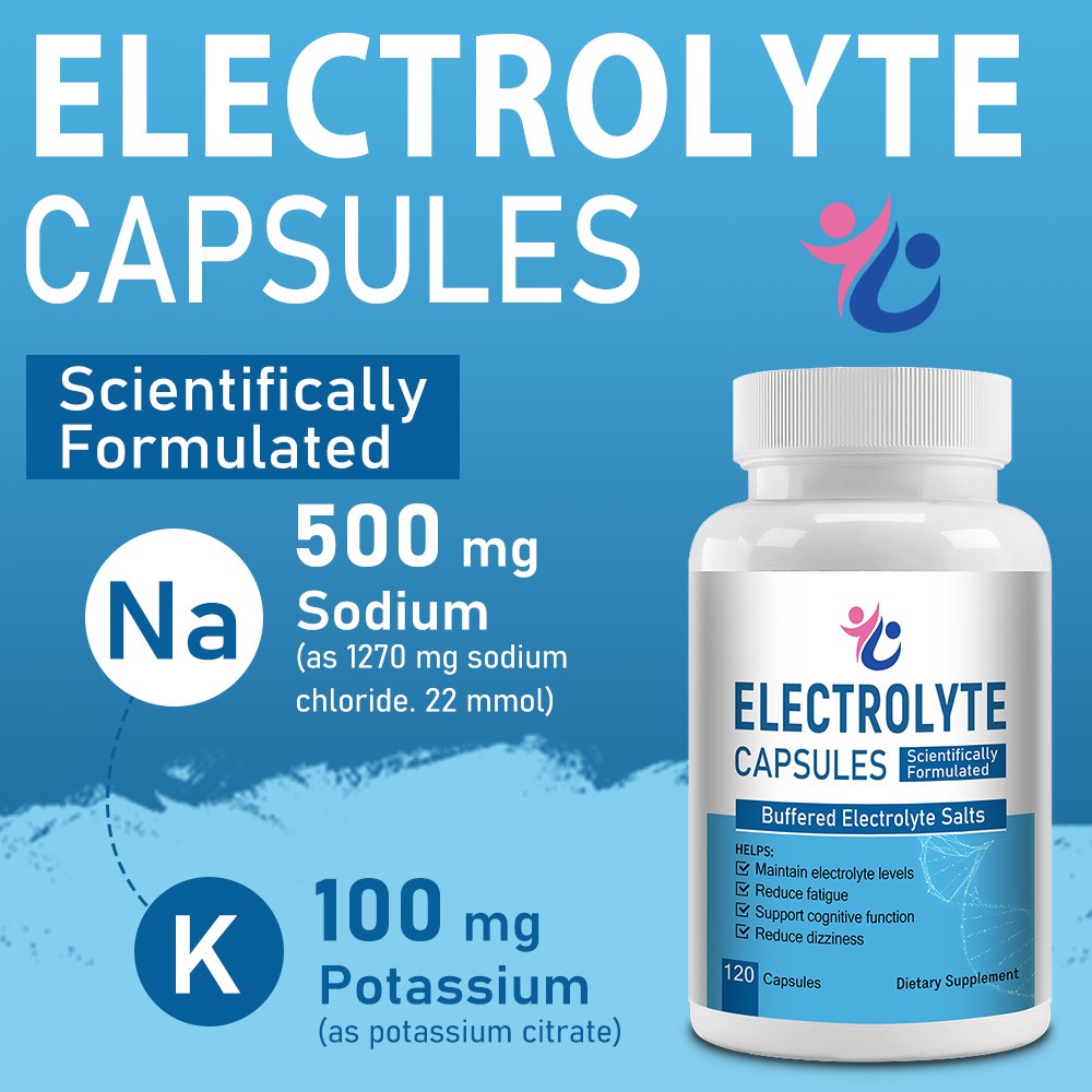Electrolyte 30~120 Caps – For Hydration, Fatigue Relief & Daily Energy Support