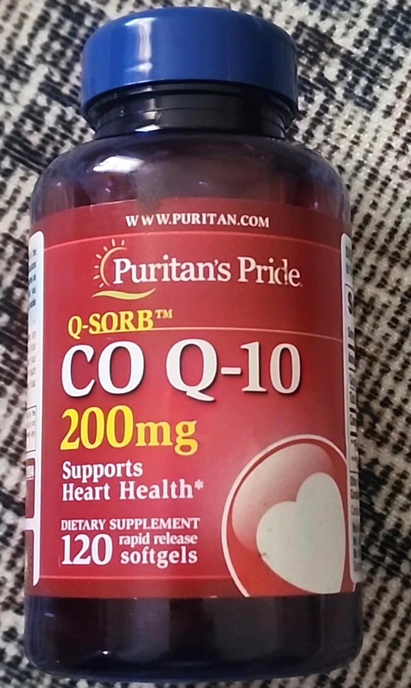 Puritan’s Pride CoQ10 CO Q-10 – 200 mg – 120 Rapid Release Softgel *EXP 12/2027*
