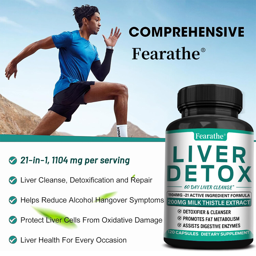 Liver Detoxification – 21 Active Ingredients Promote Fat Metabolism, Cleansing