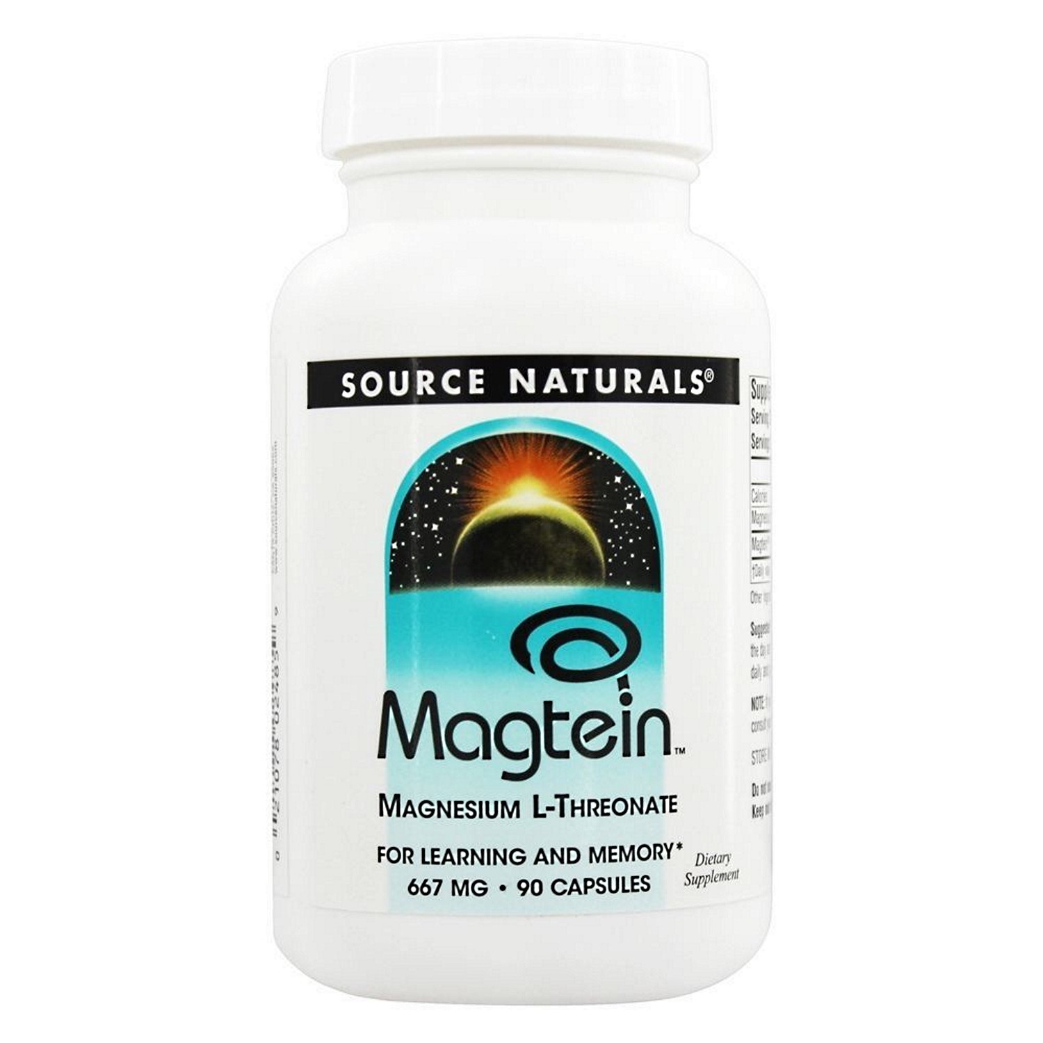 Source Naturals Magtein Magnesium L-Threonate, 90 Capsules