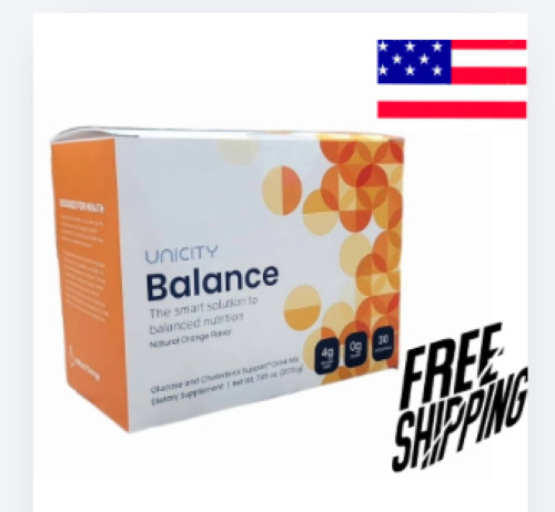 Unicity Balance Cholesterol Support Drink Mix Orange 30 Stick Pack Exp 06/2027