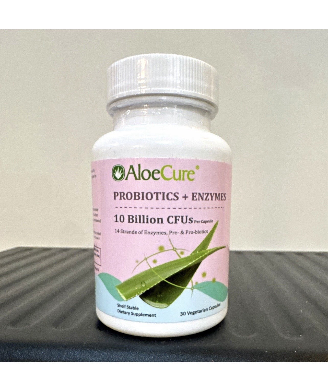 AloeCure Probiotics + Enzymes Digestive Support 10B CFU Veg Caps 30
