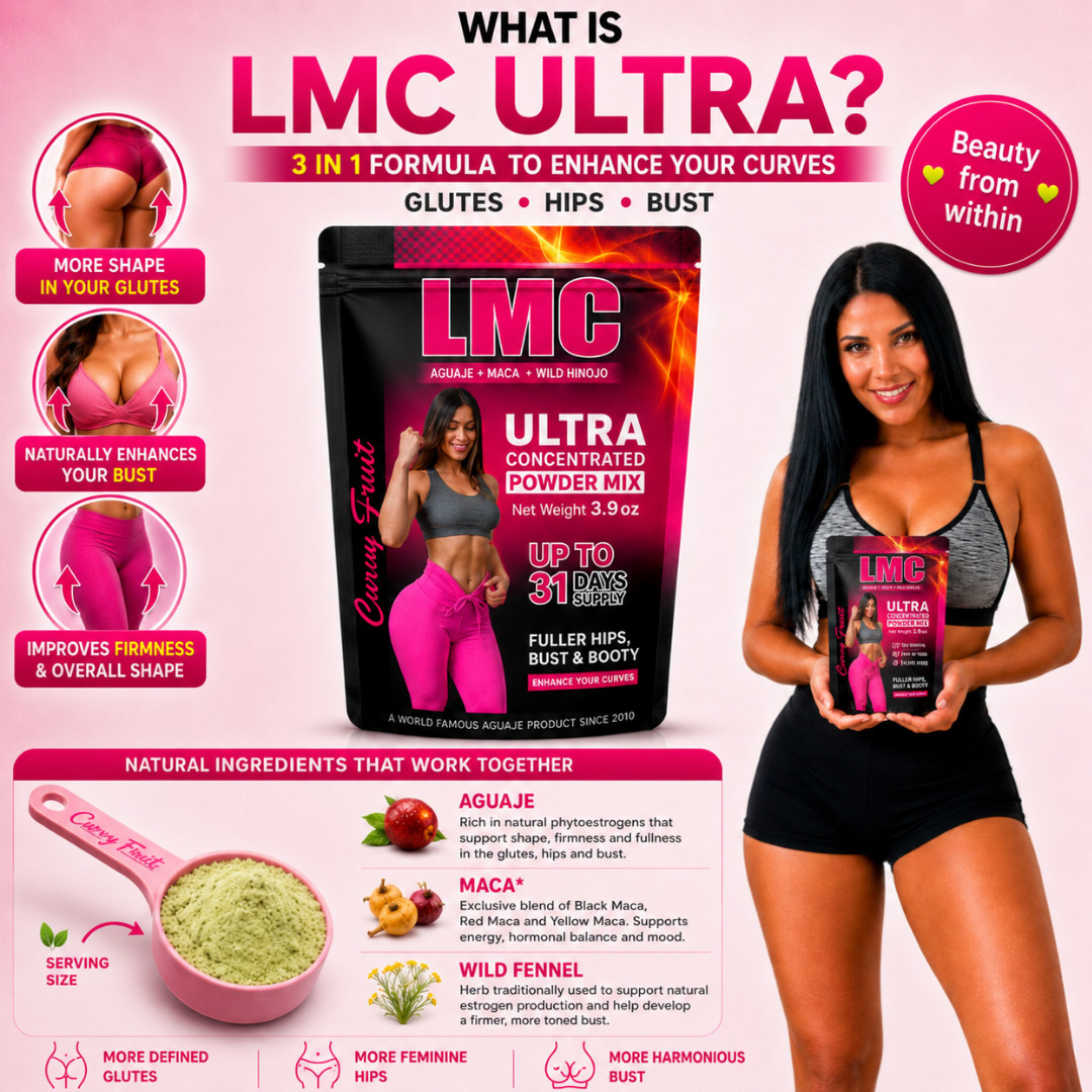 LMC: Aguaje Curvy Fruit, Maca Root + Hinojo Powder:BIGGER BUTT & BREAST in Weeks