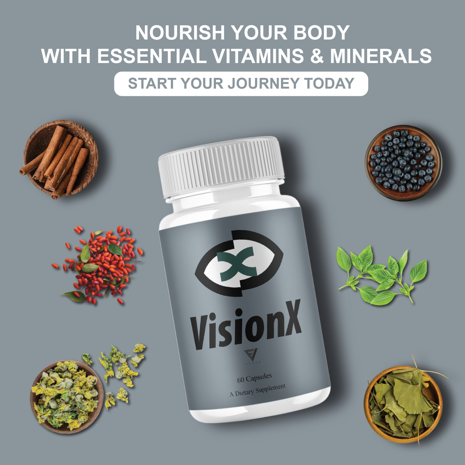 (5 Pack) VisionX Advanced Eye Health Support, Vision X Supplement (300 Capsules)