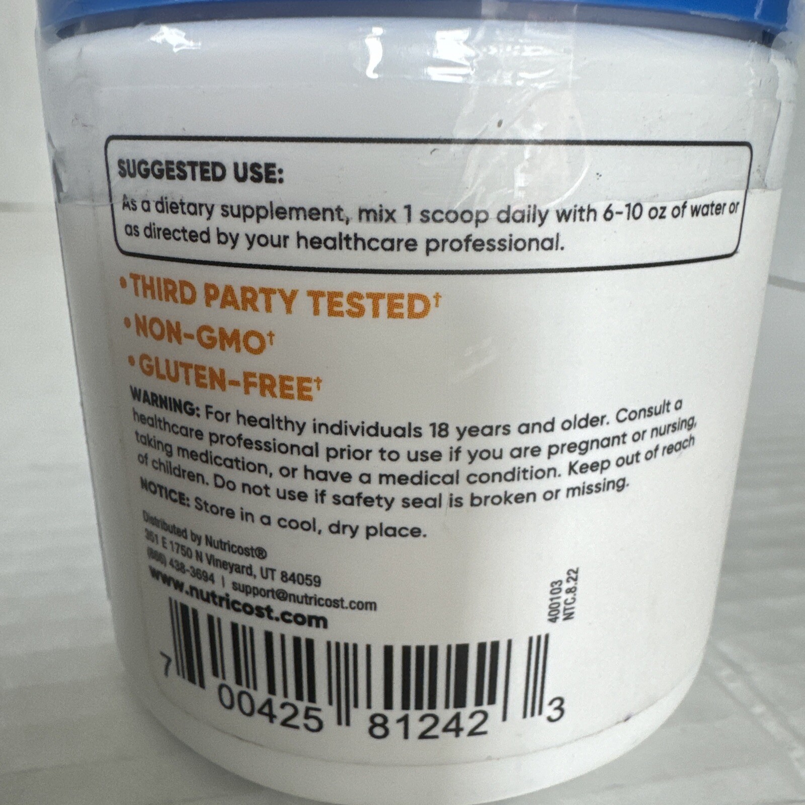 Nutricost L-Carnitine Tartrate Powder (100 Grams) – 1 Gram per Serving