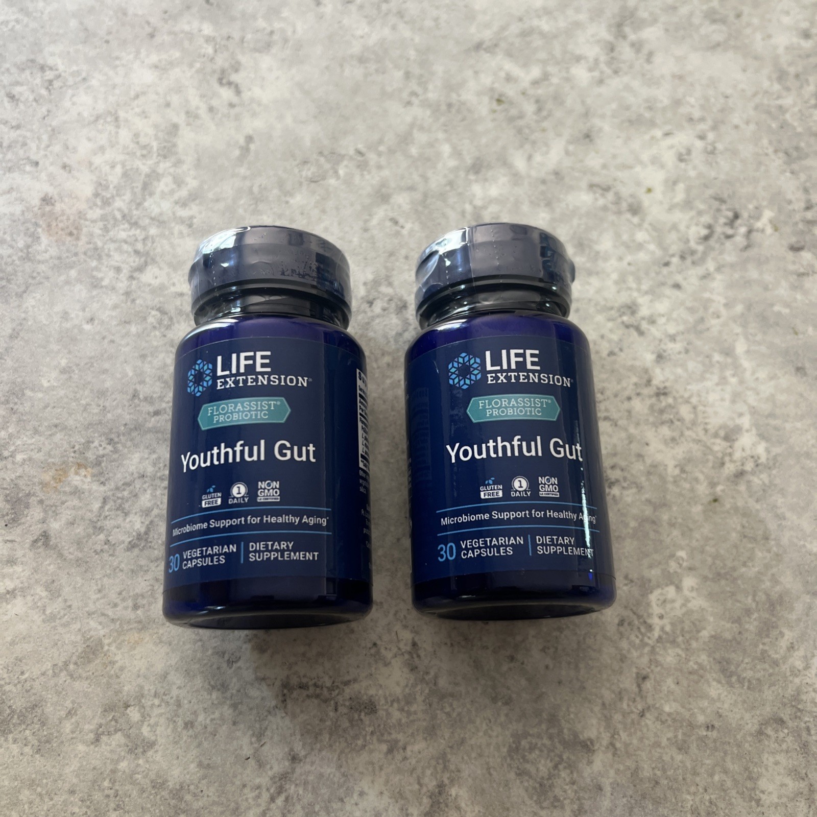 2X Life Extension FLORASSIST Probiotic Youthful Gut 30 Caps EXP 10/2027
